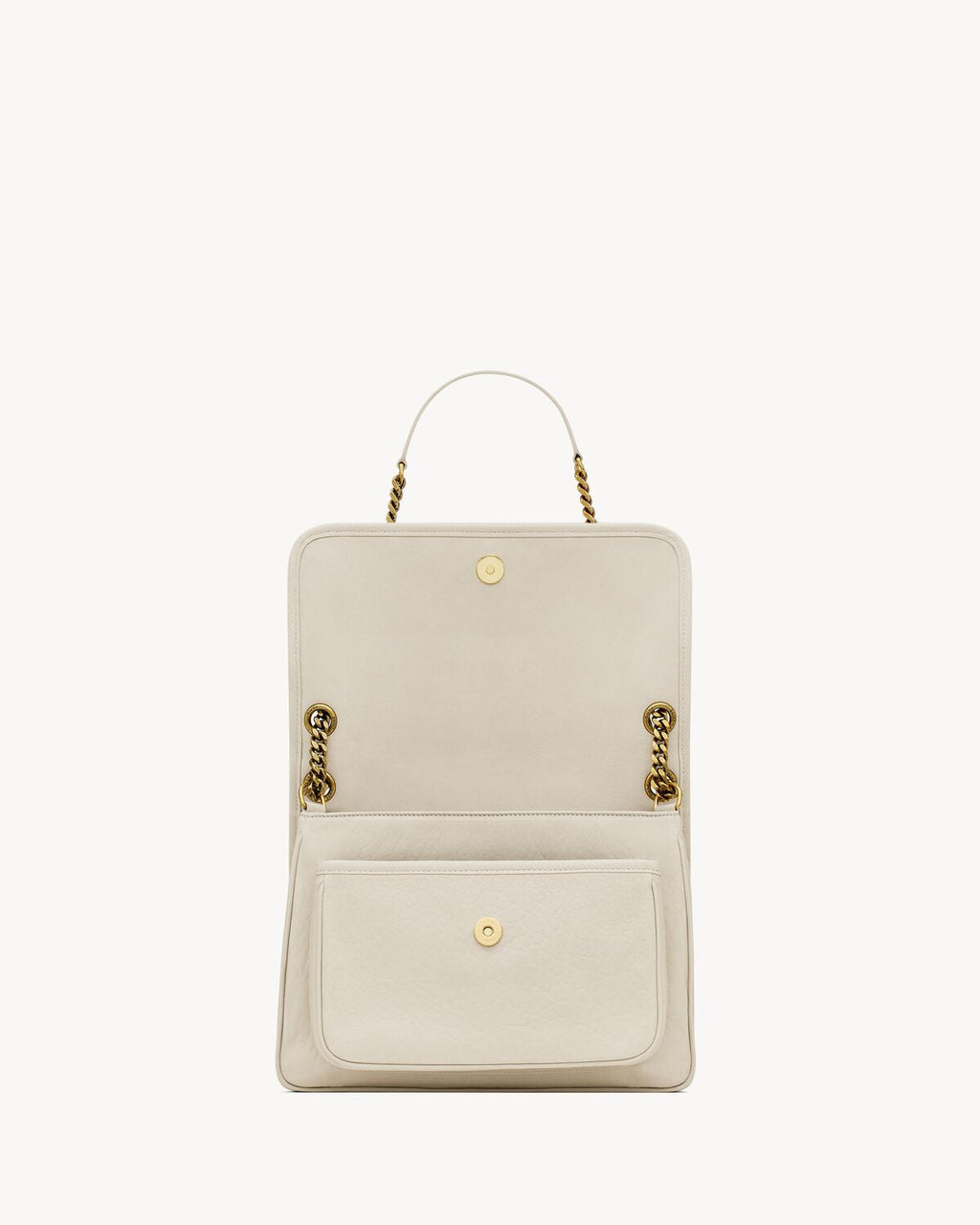 NIKI MEDIUM IN GRAINED LAMBSKIN - WHITE