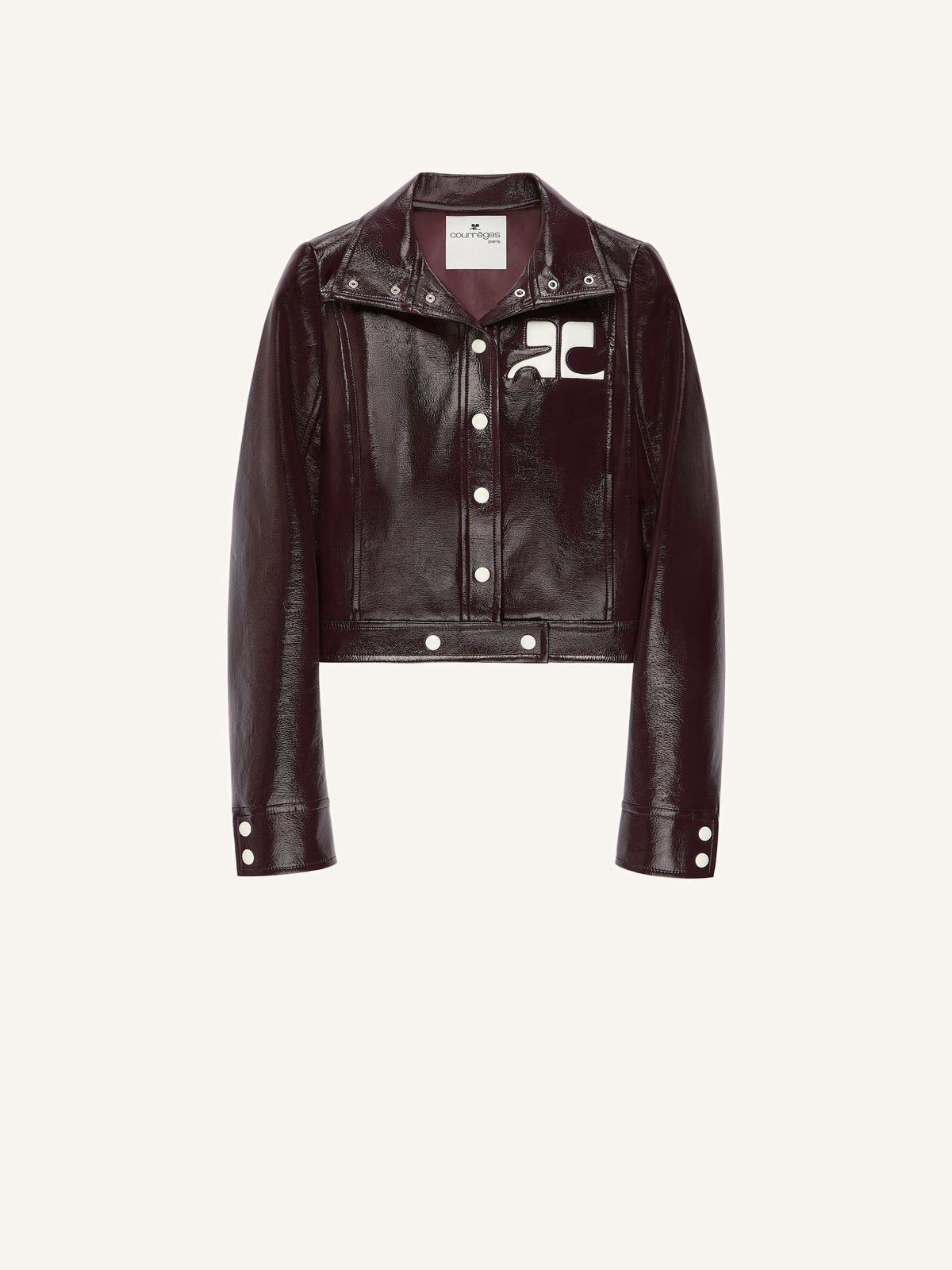 Veste réédition en vinyle - Rouge brûlé