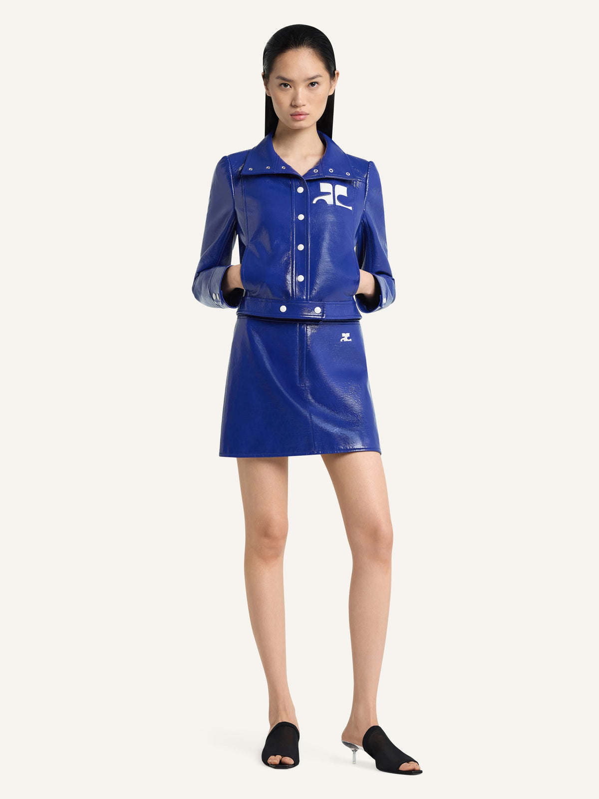 Veste réédition en vinyle - Bleu minéral - Bleu minéral