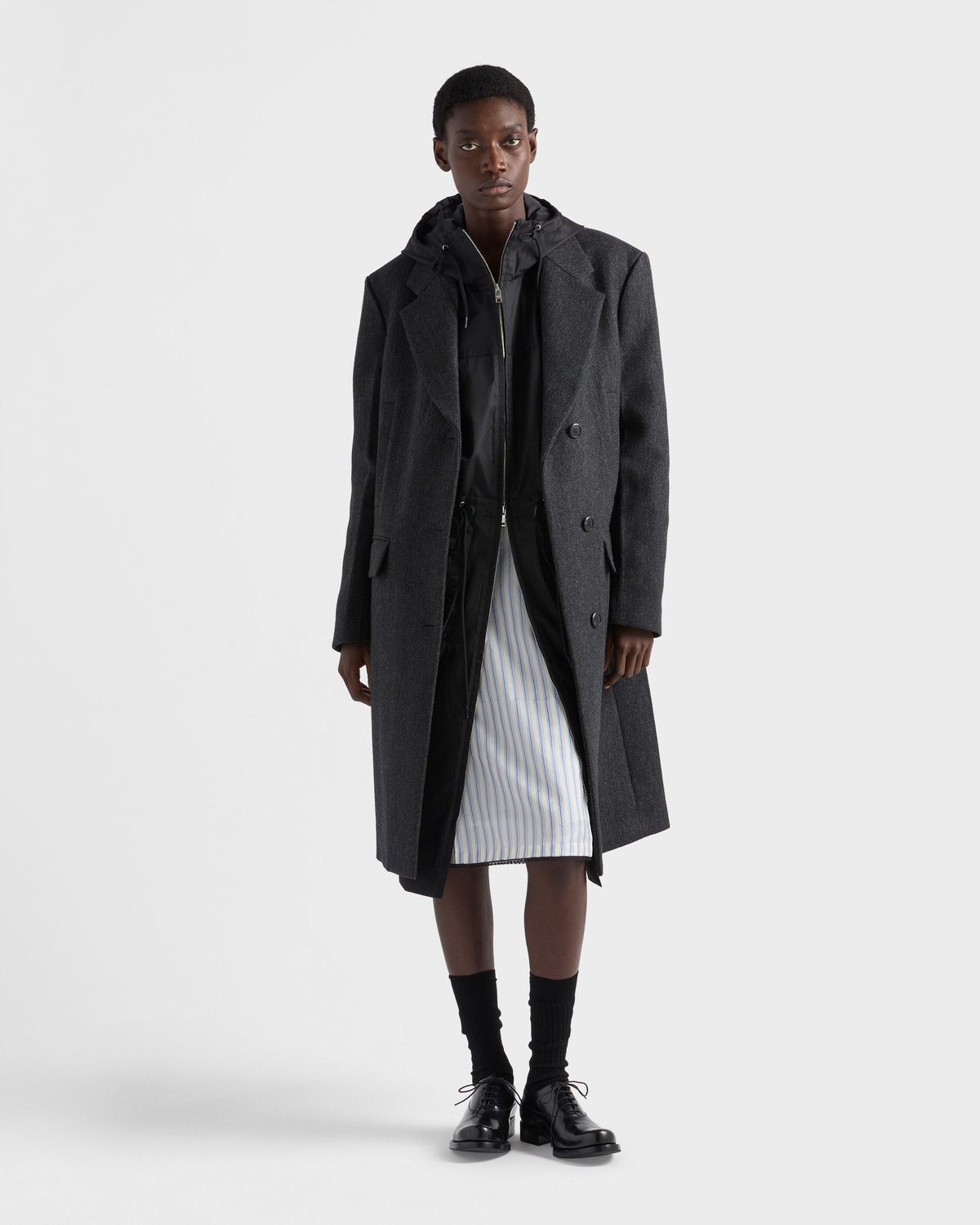 Veste imperméable en Re-Nylon - Noir
