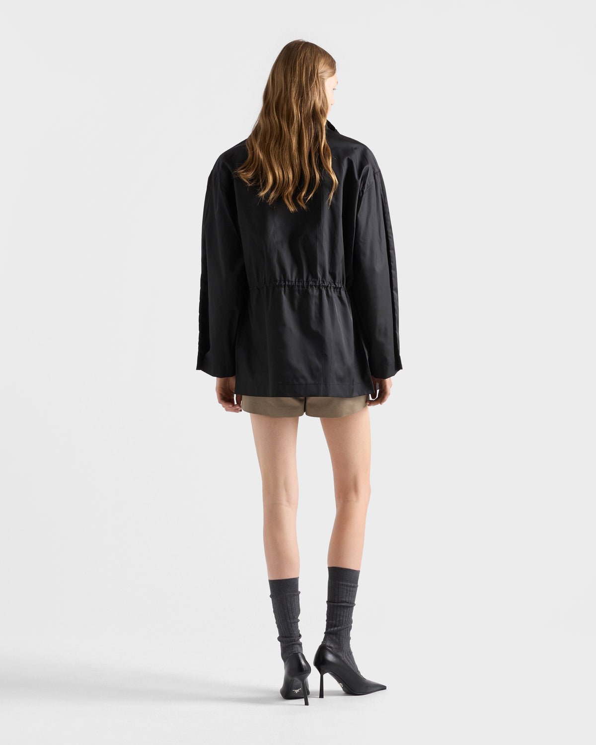 Veste imperméable en Re-Nylon - Noir
