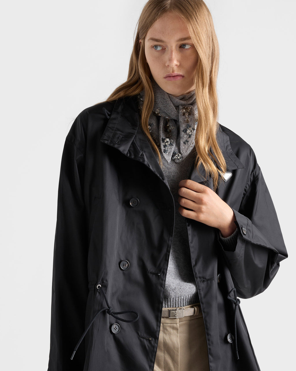Veste imperméable en Re-Nylon - Noir