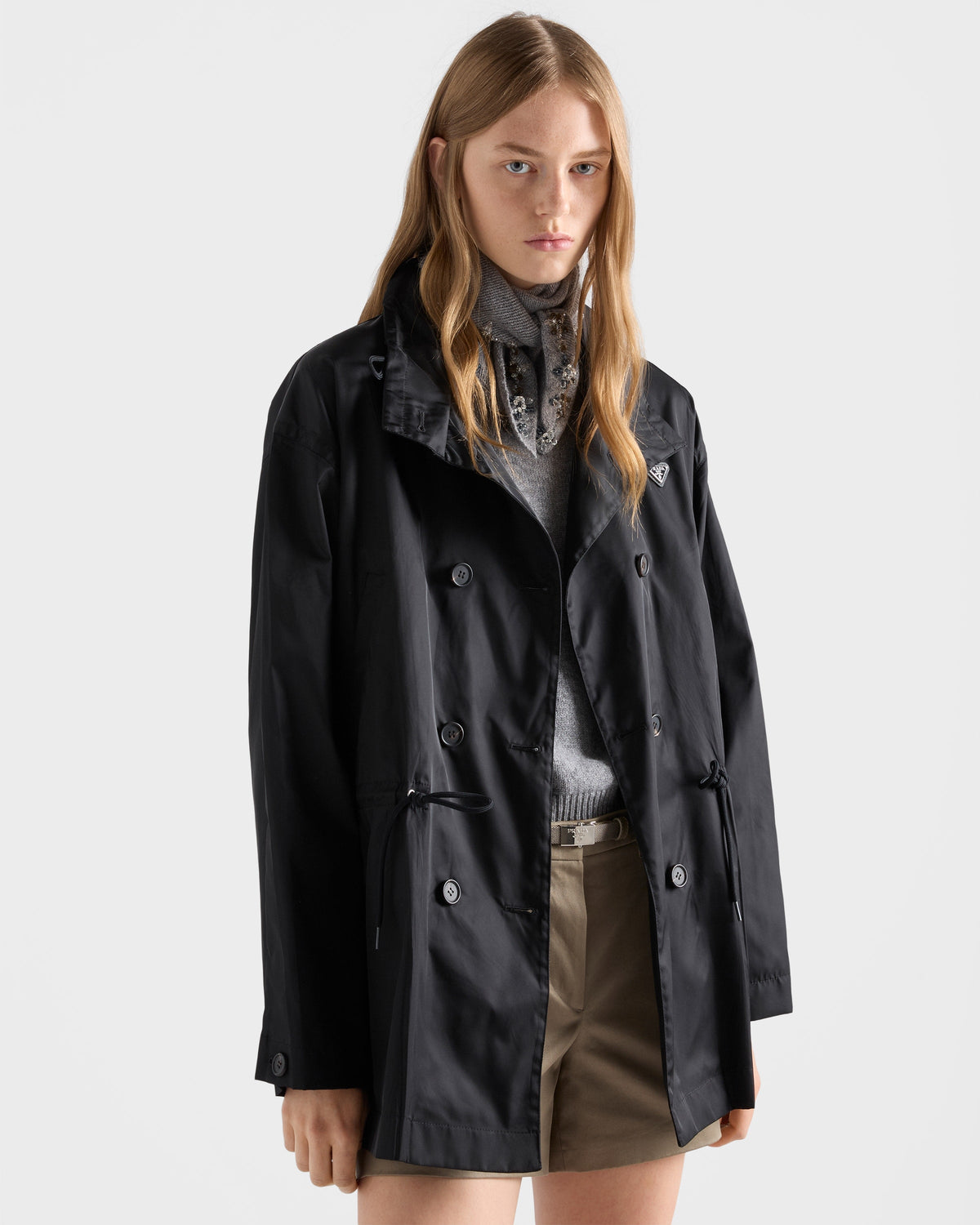 Veste imperméable en Re-Nylon - Noir