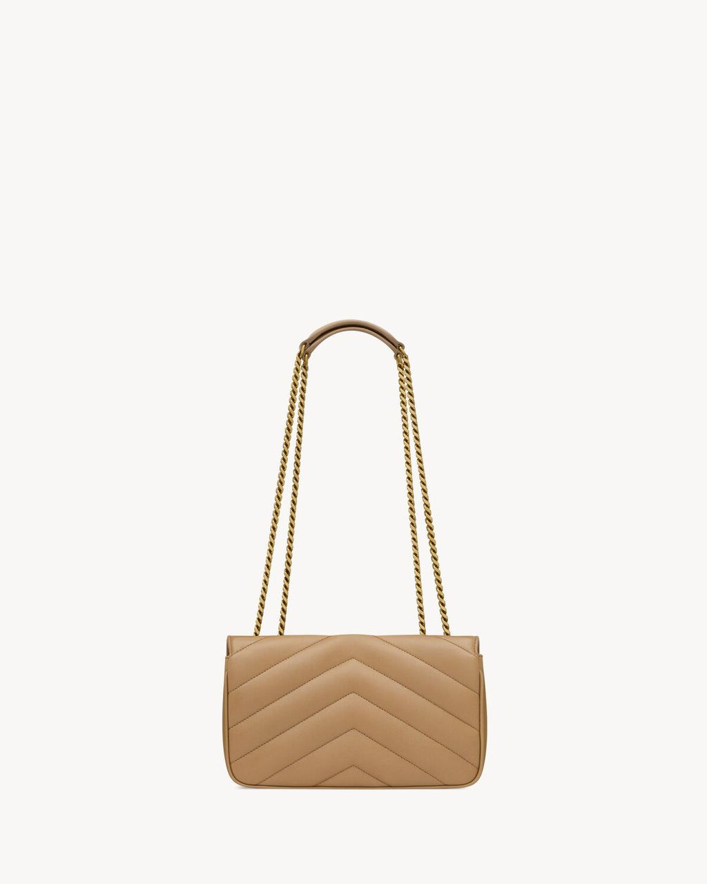 LOULOU SMALL IN QUILTED LEATHER - NATURAL TAN