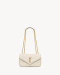 LOULOU SMALL IN QUILTED LEATHER - WHITE