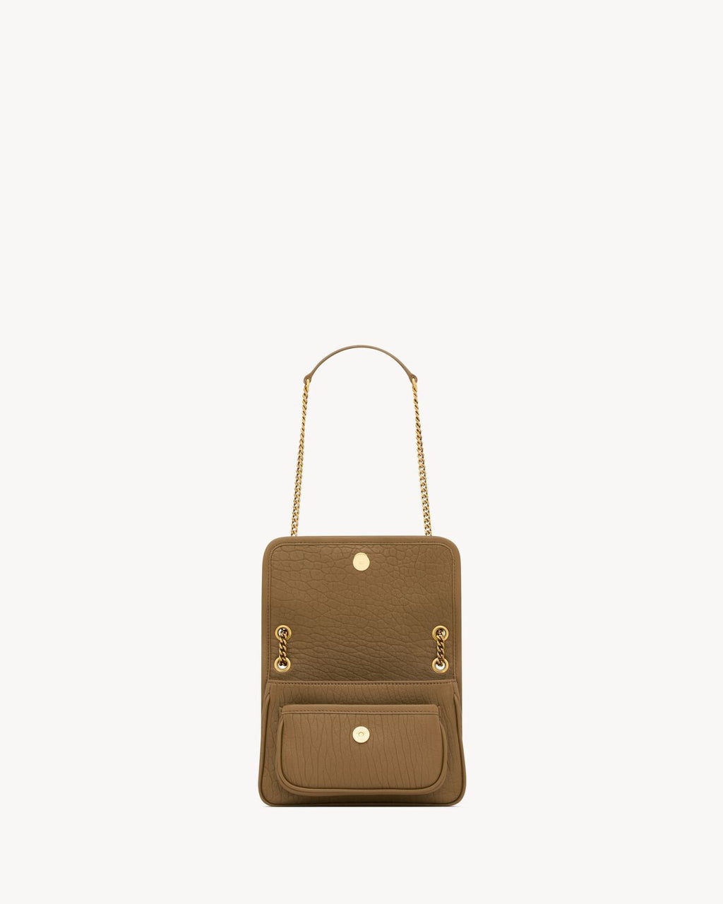 NIKI MINI IN GRAINED LAMBSKIN - DARK CORK