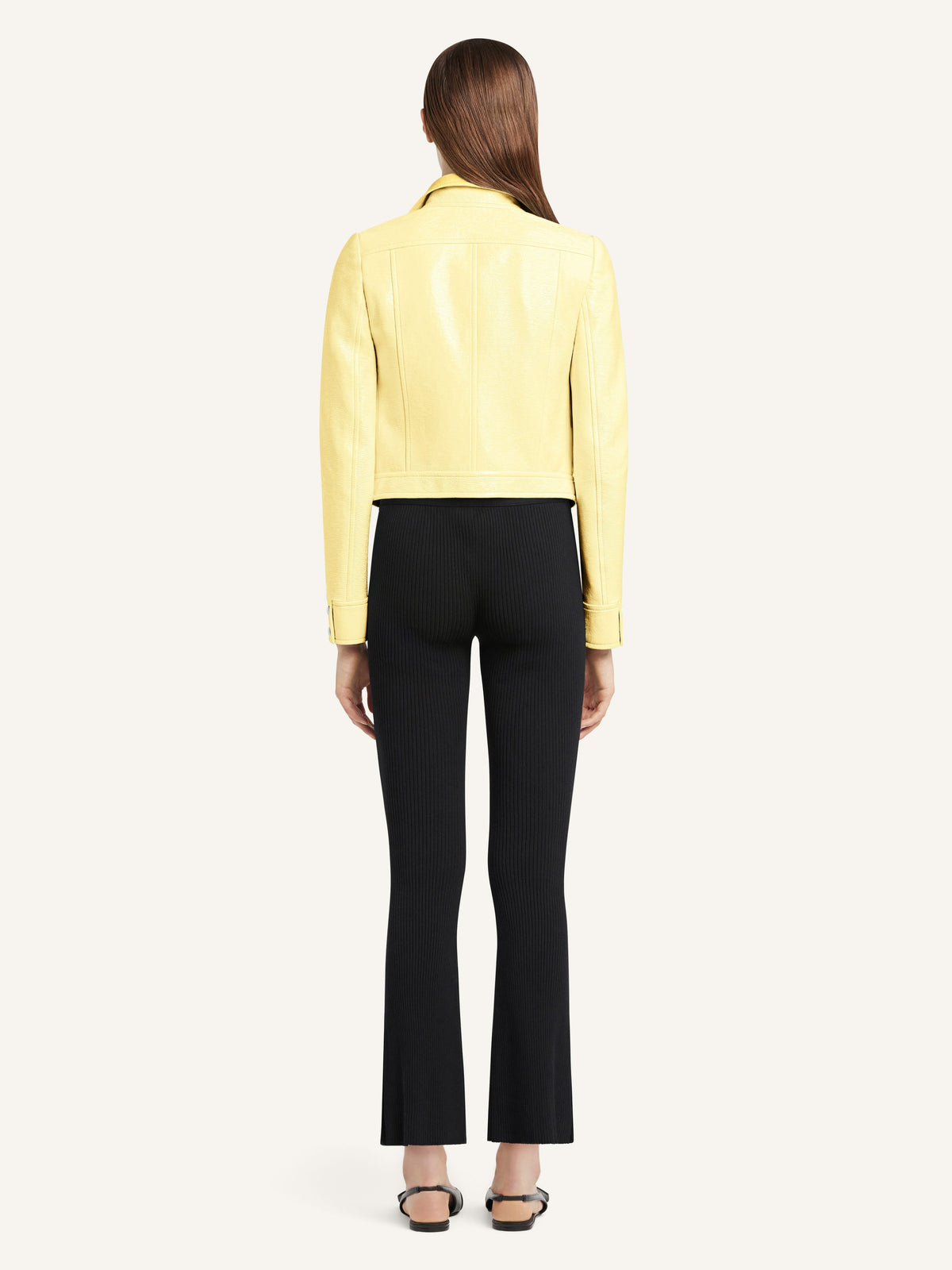 Veste réédition en vinyle - Jaune clair