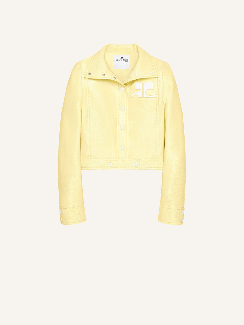 Veste réédition en vinyle - Jaune clair