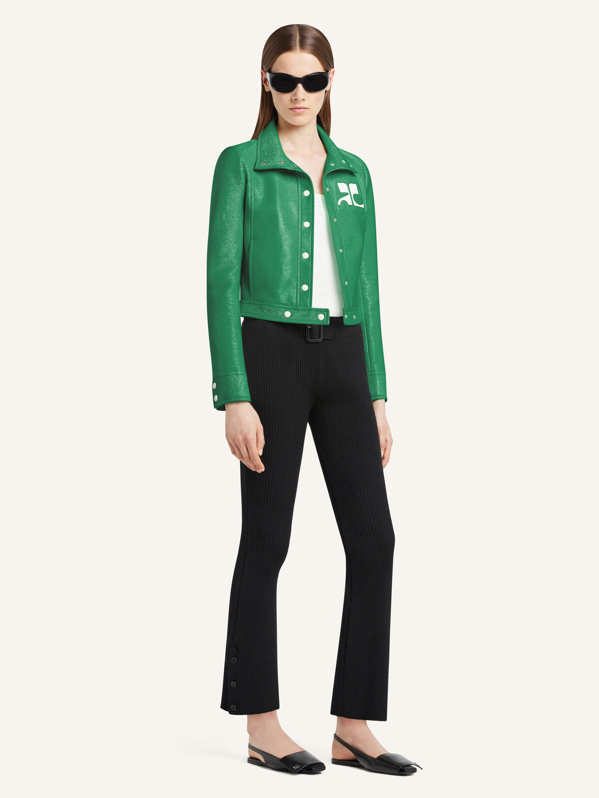 Veste réédition en vinyle - Vert