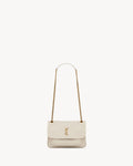 NIKI MINI IN GRAINED LAMBSKIN - WHITE