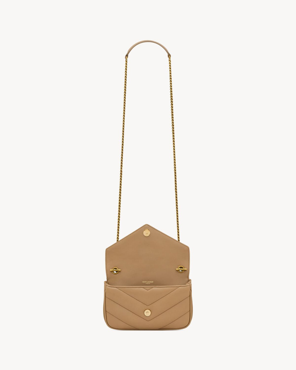 LOULOU MINI IN LAMBSKIN - NATURAL TAN