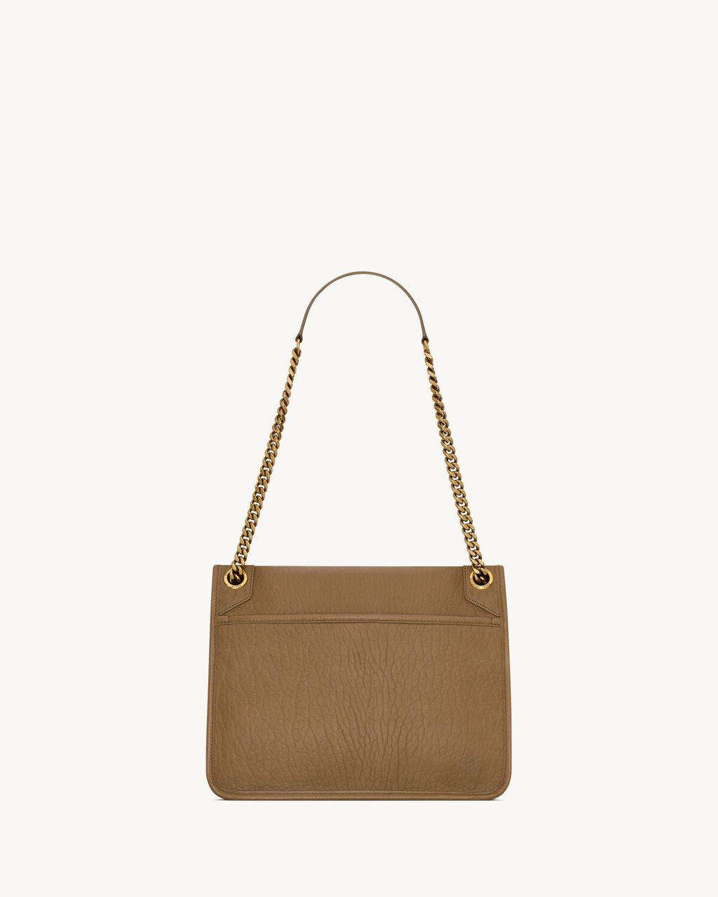 NIKI MEDIUM IN GRAINED LAMBSKIN - DARK CORK
