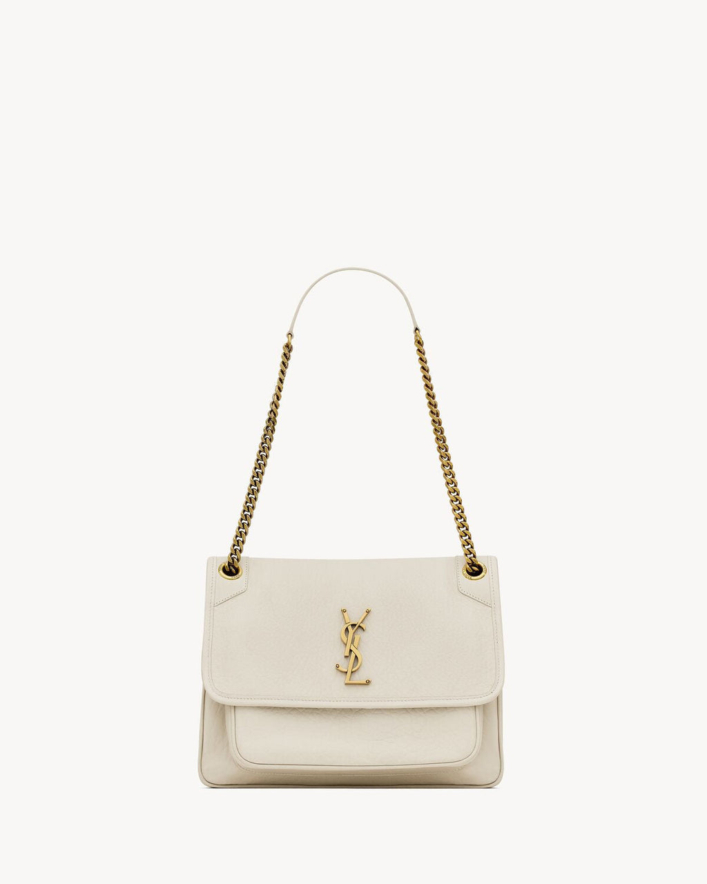 NIKI MEDIUM IN GRAINED LAMBSKIN - WHITE