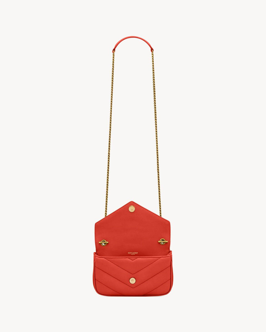 LOULOU MINI IN LAMBSKIN - CELOSIA ORANGE