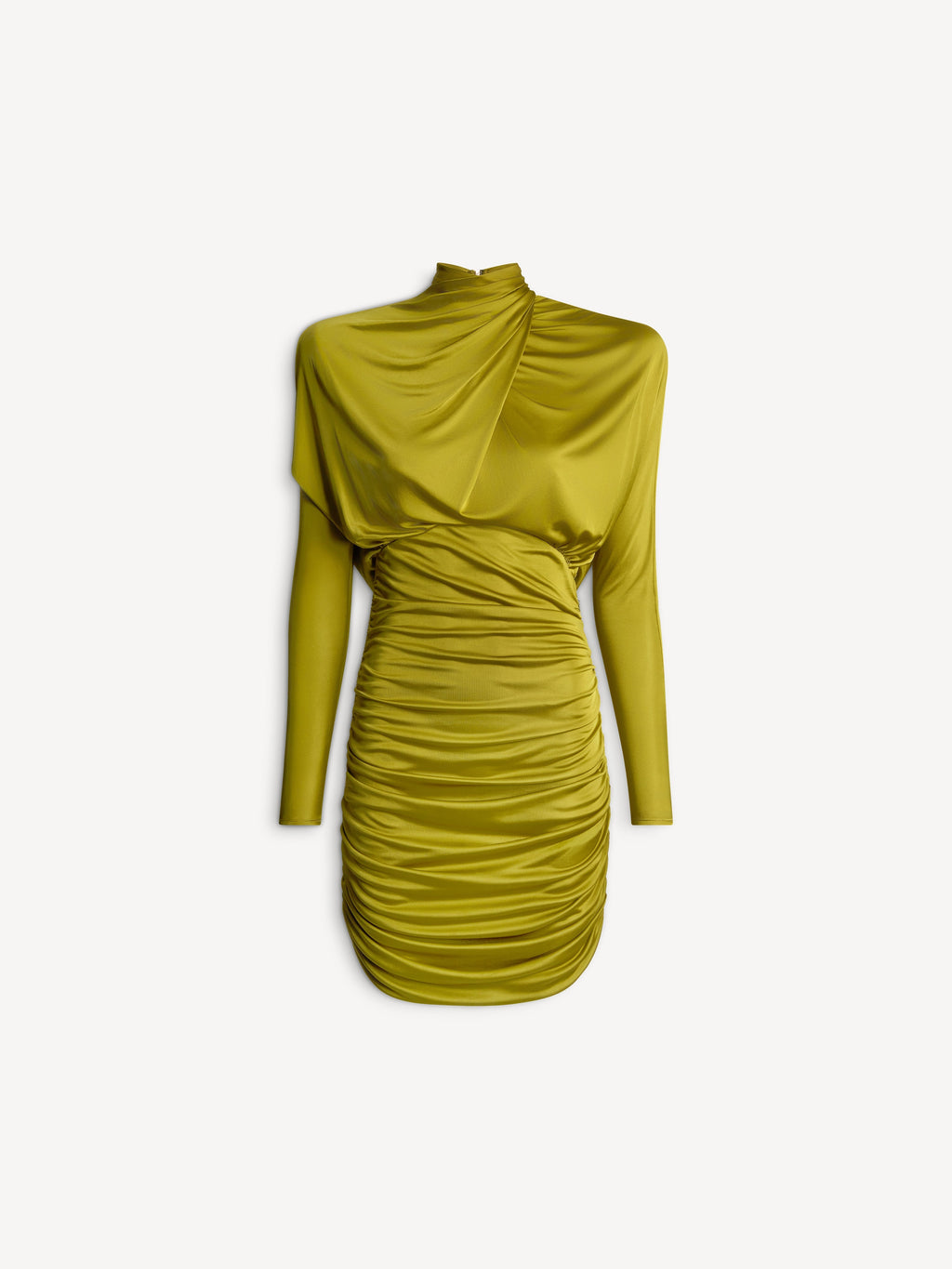 Robe drapée en jersey fluide - Vert