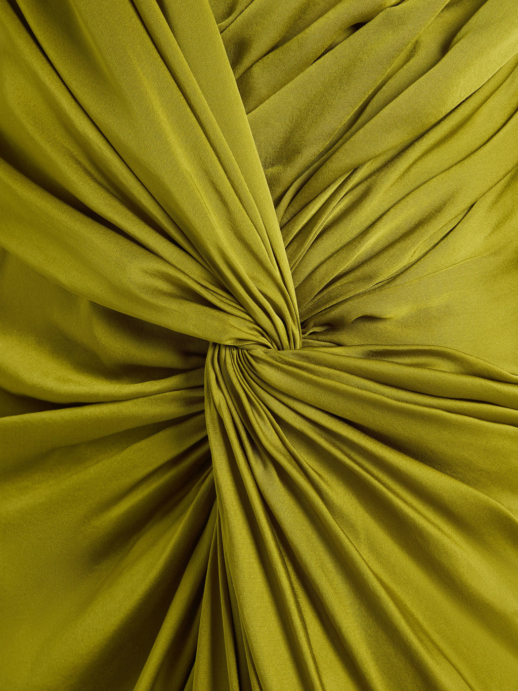 Robe longue en soie charmeuse - Vert