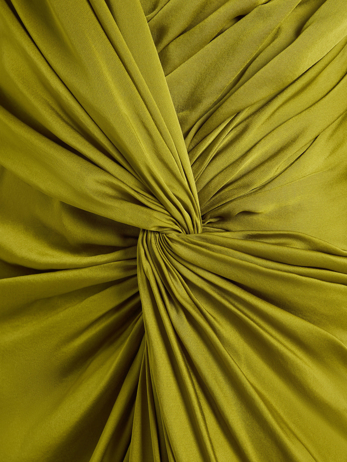 Robe longue en soie charmeuse - Vert