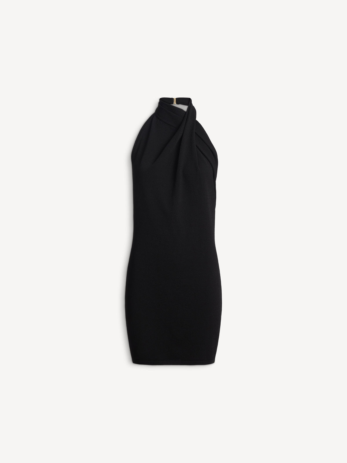Robe dos-nu en jersey fluide - Noir
