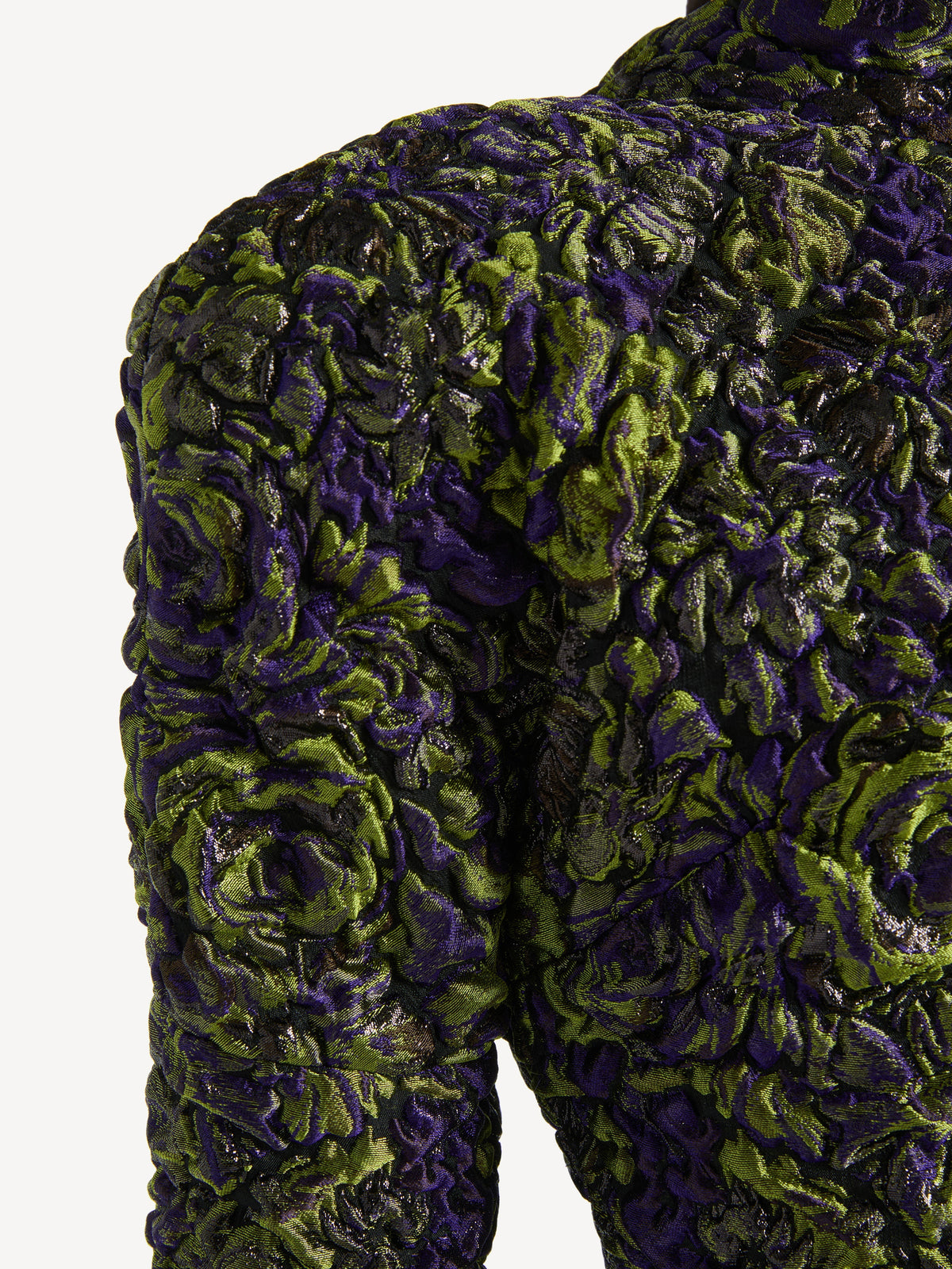 Robe en jacquard cloqué - Vert
