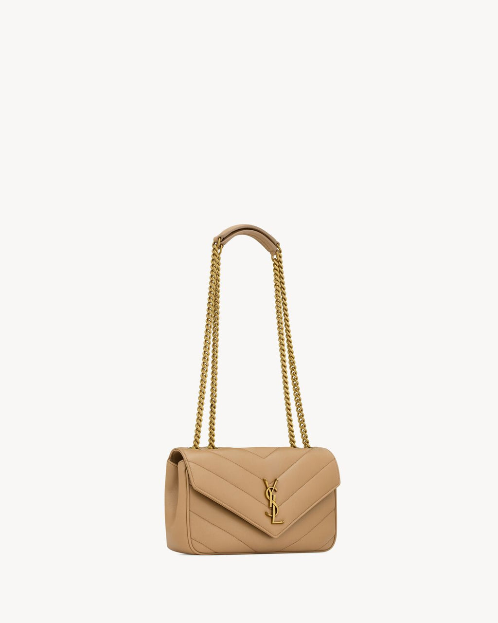 LOULOU SMALL IN QUILTED LEATHER - NATURAL TAN