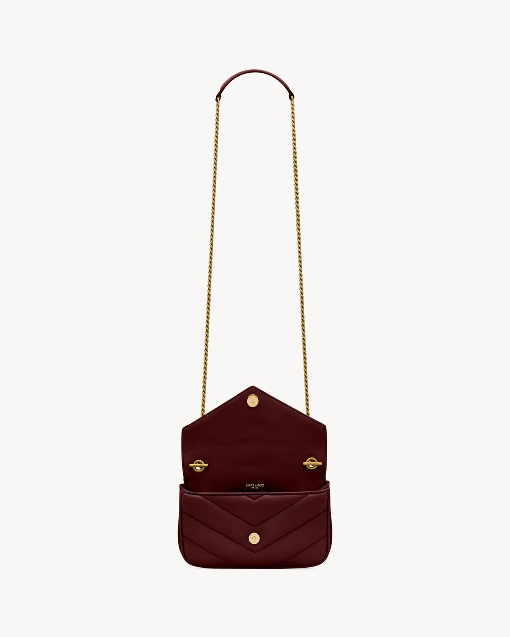 LOULOU MINI IN LAMBSKIN - ROUGE CABERNET