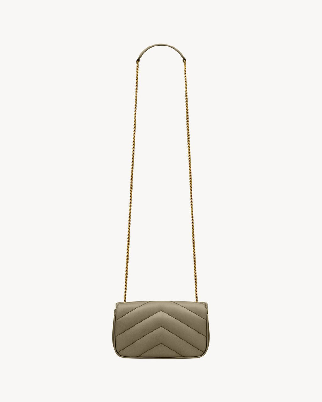 LOULOU MINI IN LAMBSKIN - LIGHT MUSK