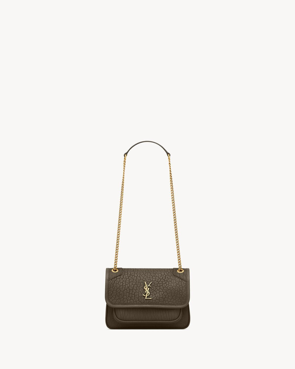 NIKI MINI IN GRAINED LAMBSKIN - LIGHT MUSK