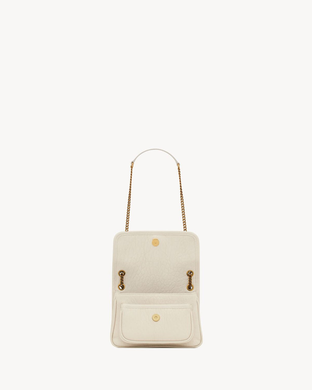 NIKI MINI IN GRAINED LAMBSKIN - WHITE
