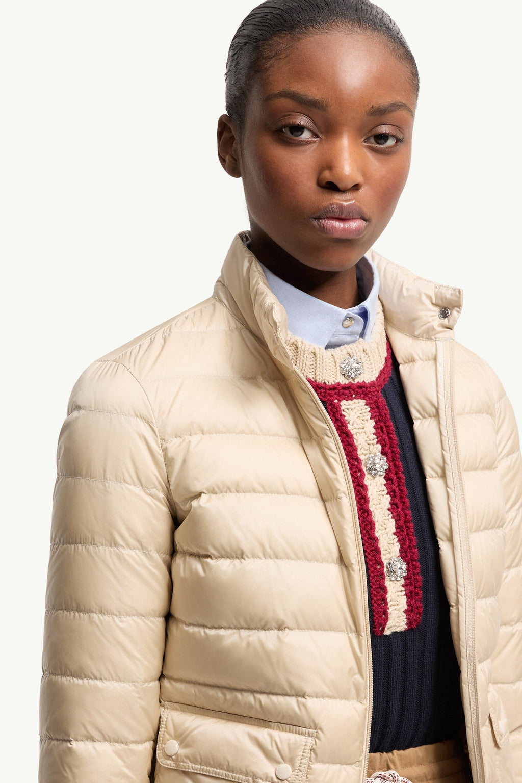 Doudoune courte Lans repliable - Beige