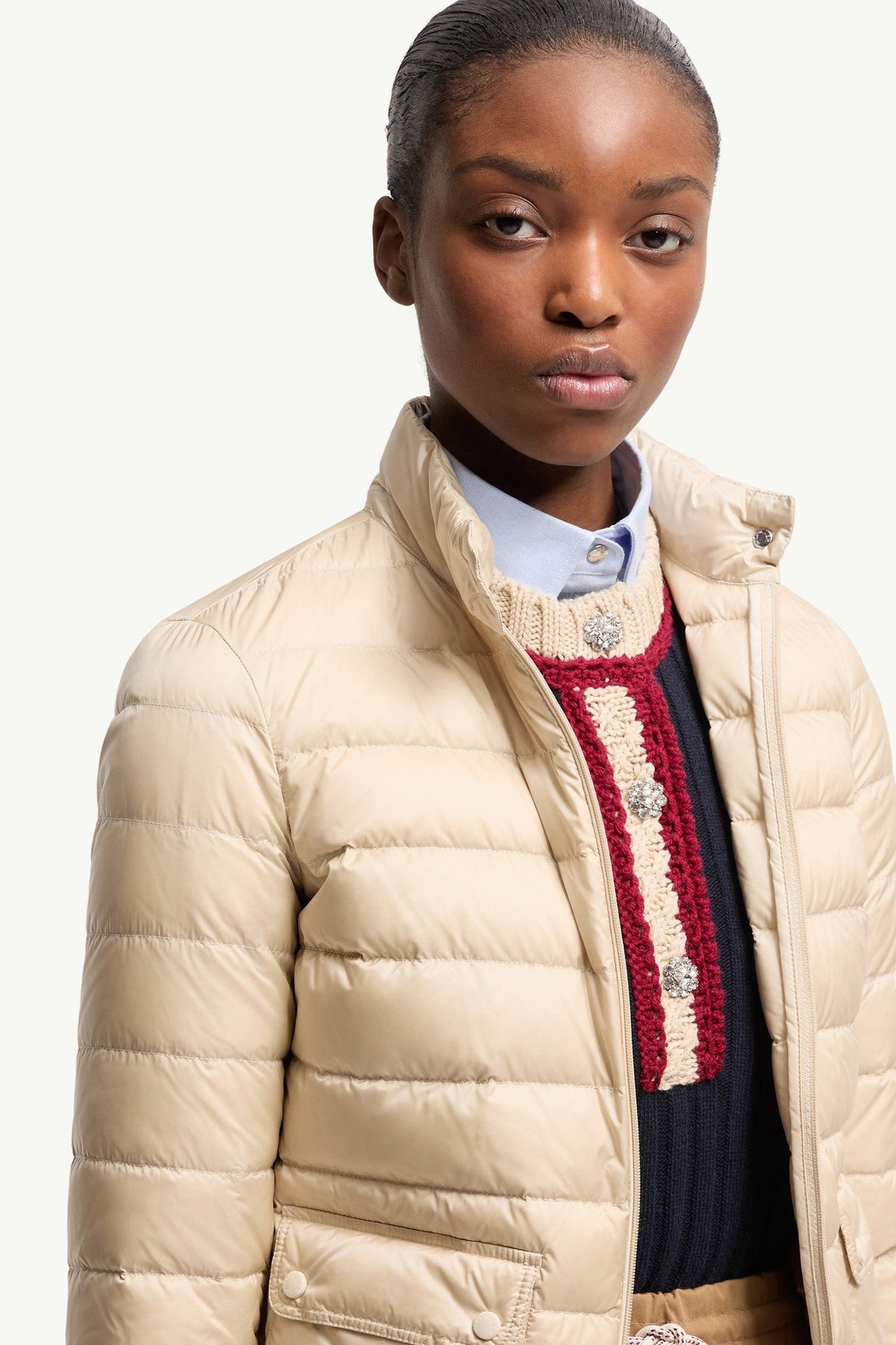Doudoune courte Lans repliable - Beige