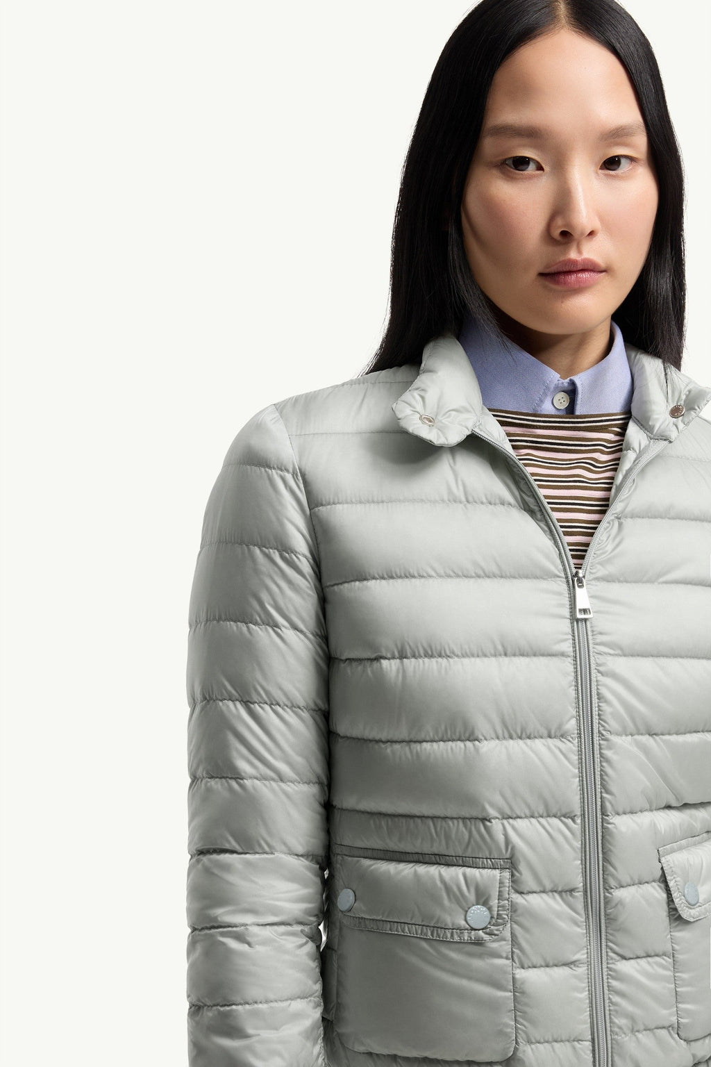 Doudoune courte Lans repliable - Gris