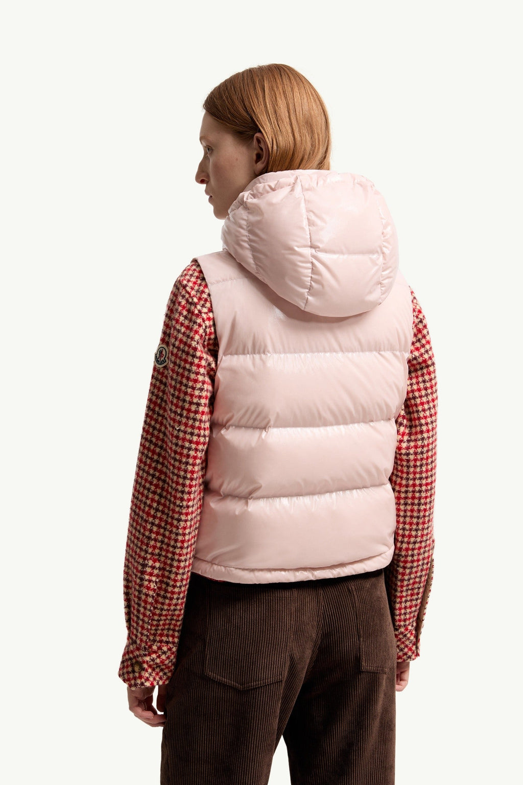 Doudoune courte sans manches en nylon Niverolle - Rose