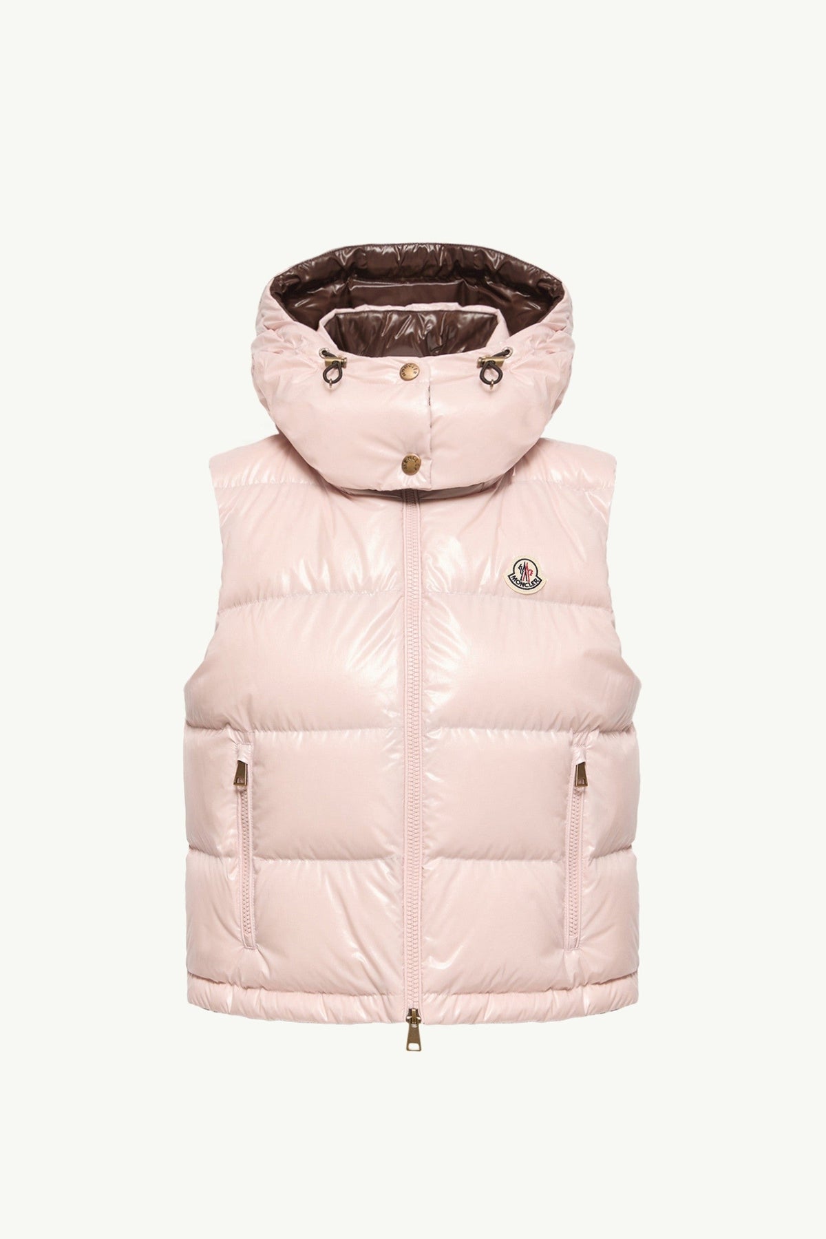 Doudoune courte sans manches en nylon Niverolle - Rose