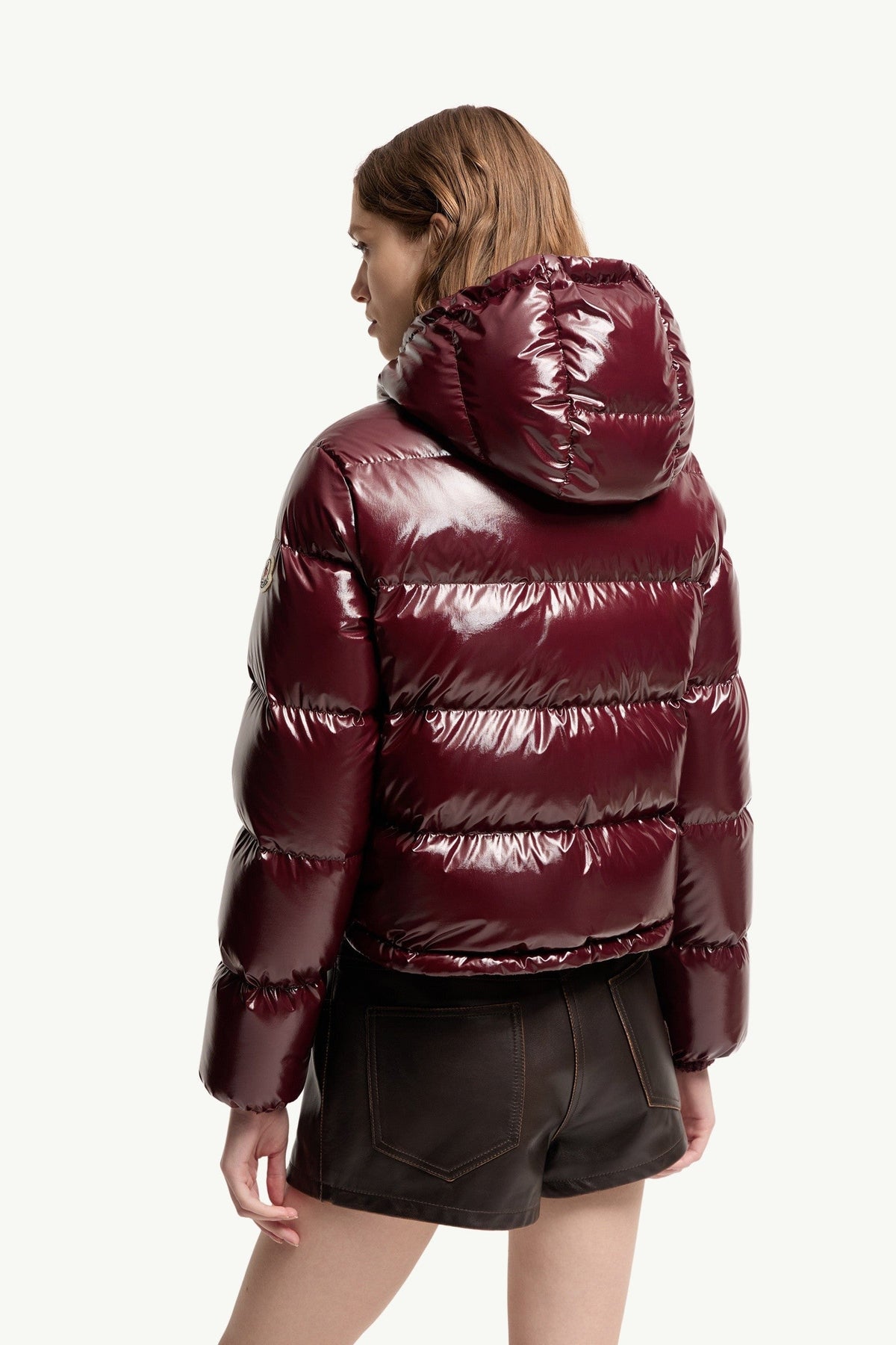 Doudoune courte en nylon Niveole - Bordeaux