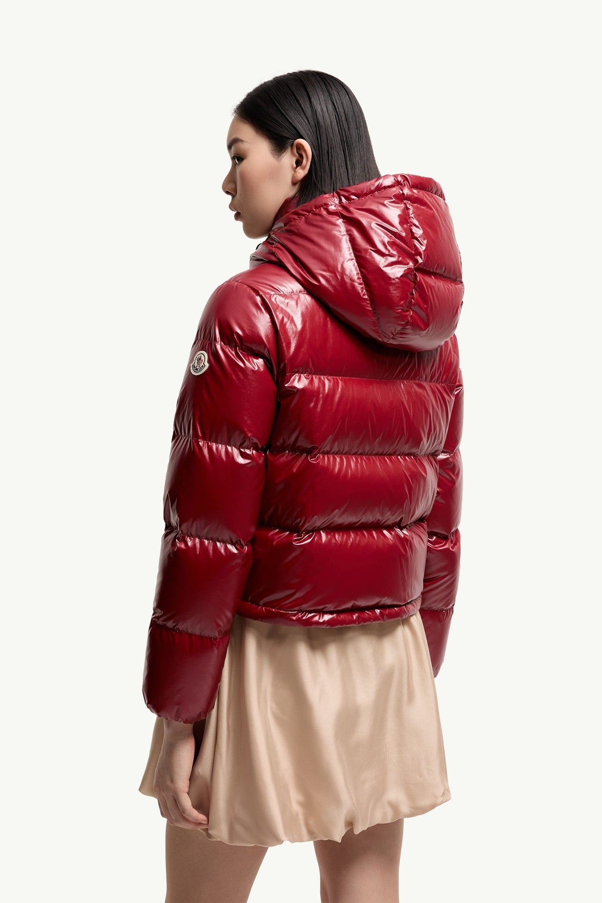 Doudoune courte en nylon Niveole - Rouge rubis
