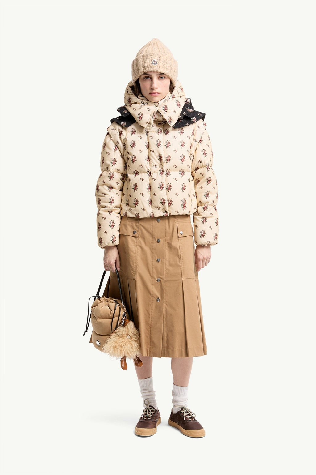 Doudoune à capuche 2-en-1 Torcol - Beige Clair