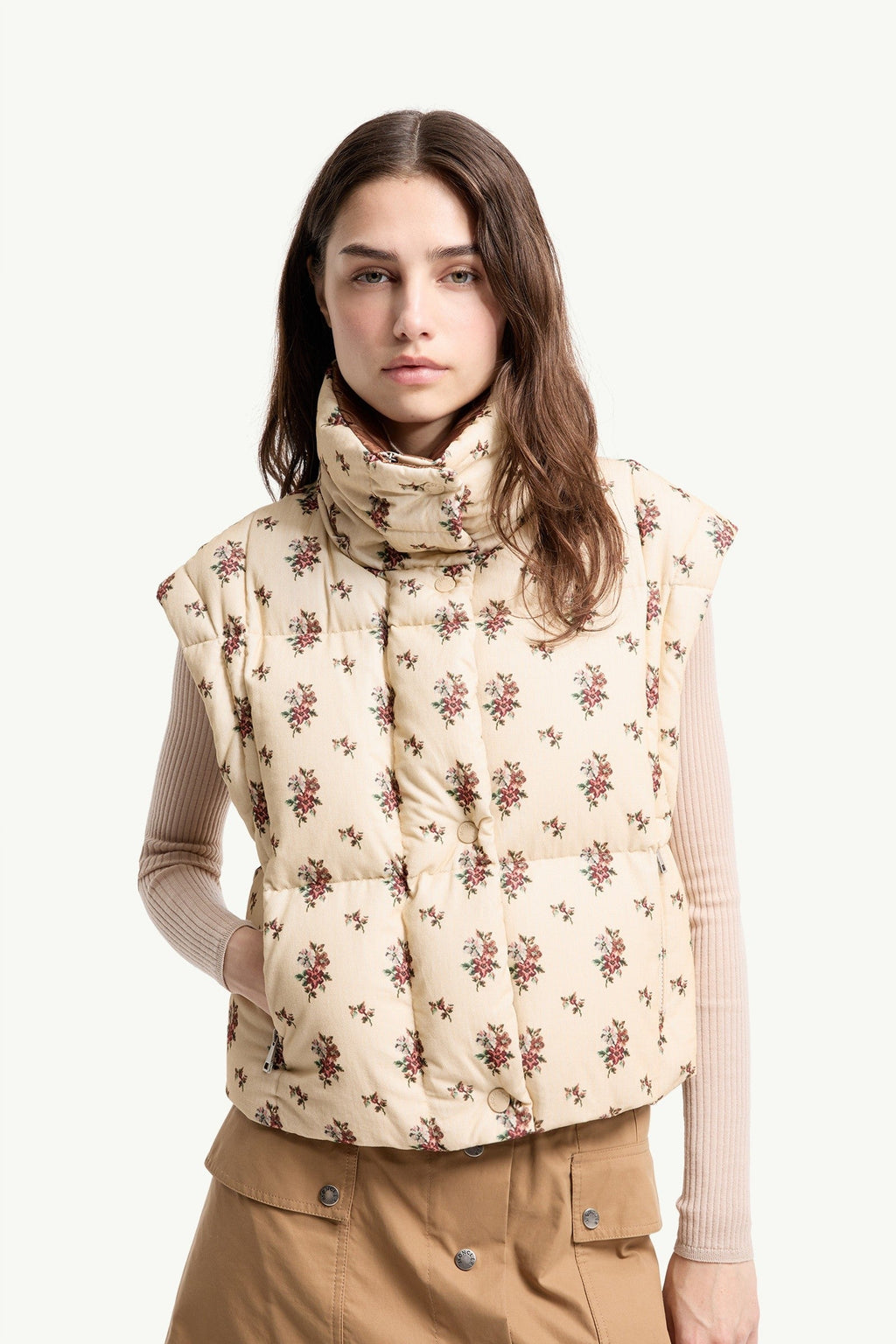 Doudoune à capuche 2-en-1 Torcol - Beige Clair