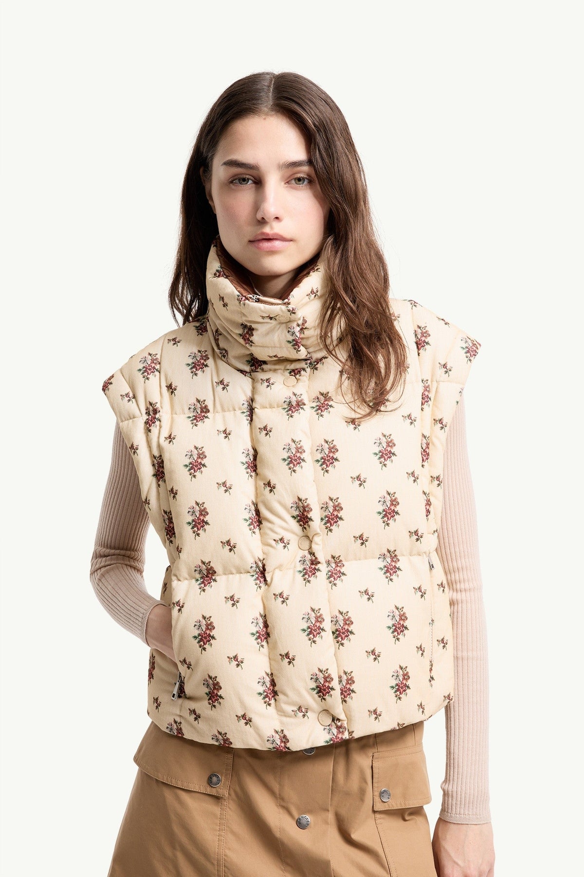 Doudoune à capuche 2-en-1 Torcol - Beige Clair