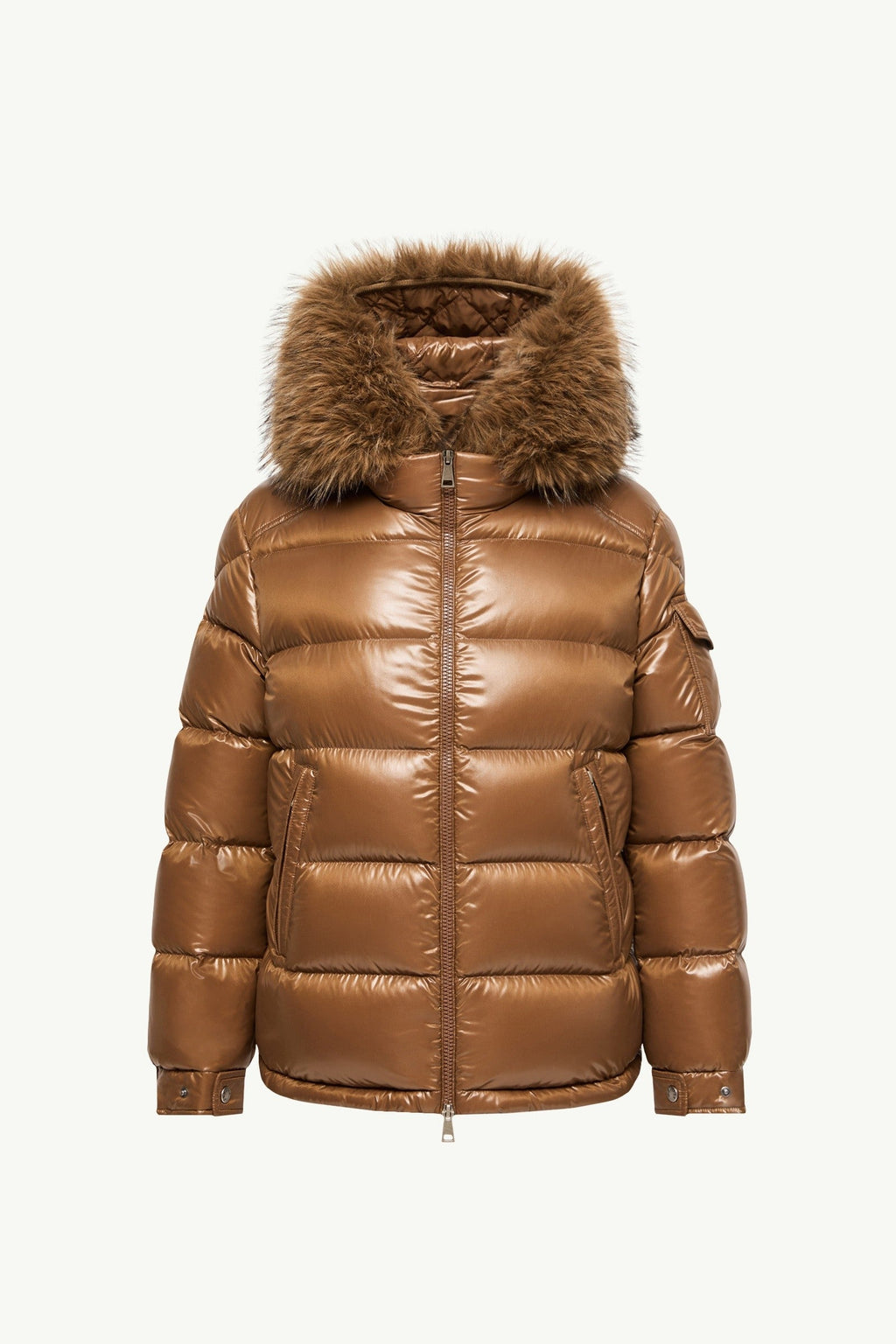 Doudoune courte Hypolais à capuche - Marron