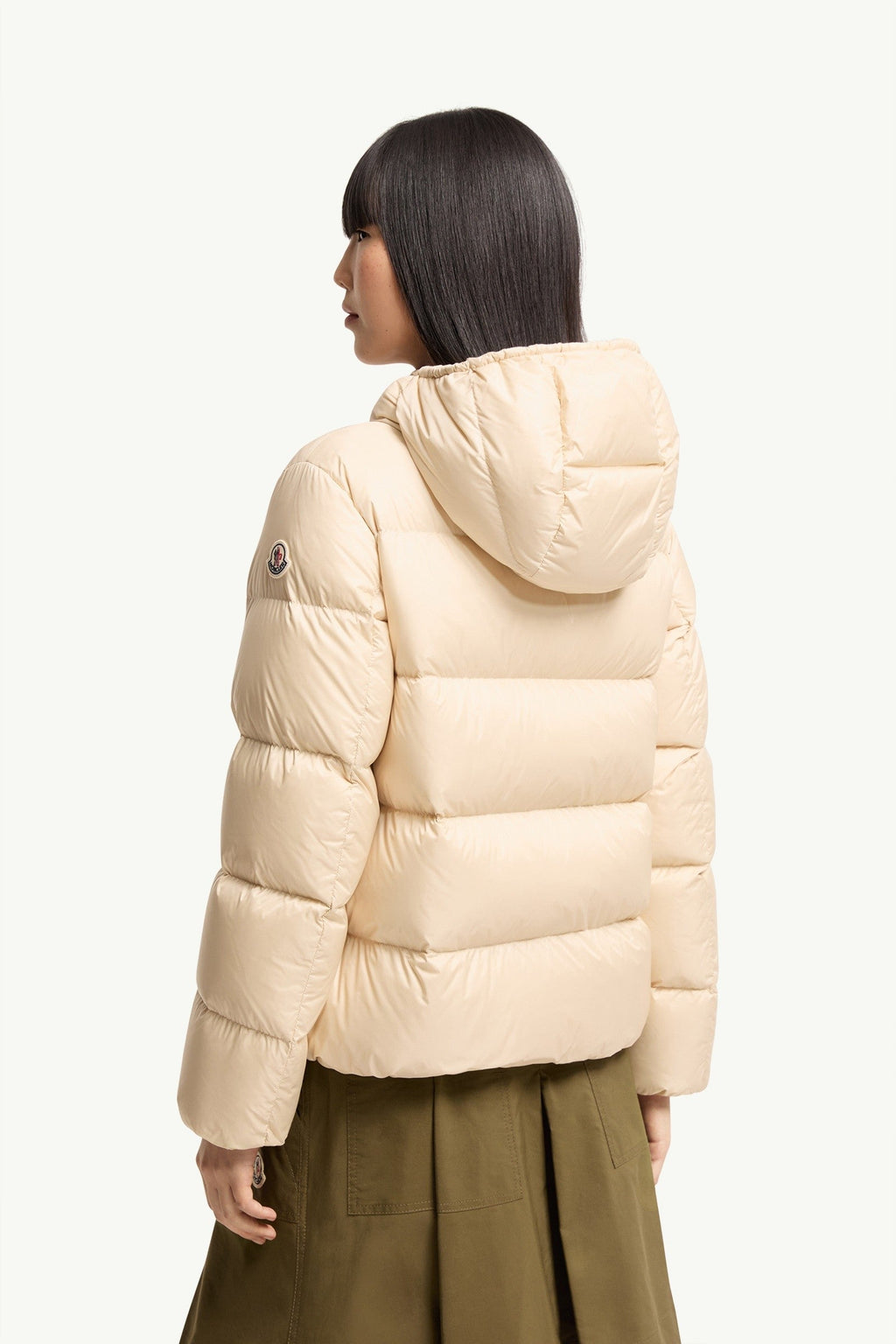 Doudoune courte à capuche Feligule - Beige Clair