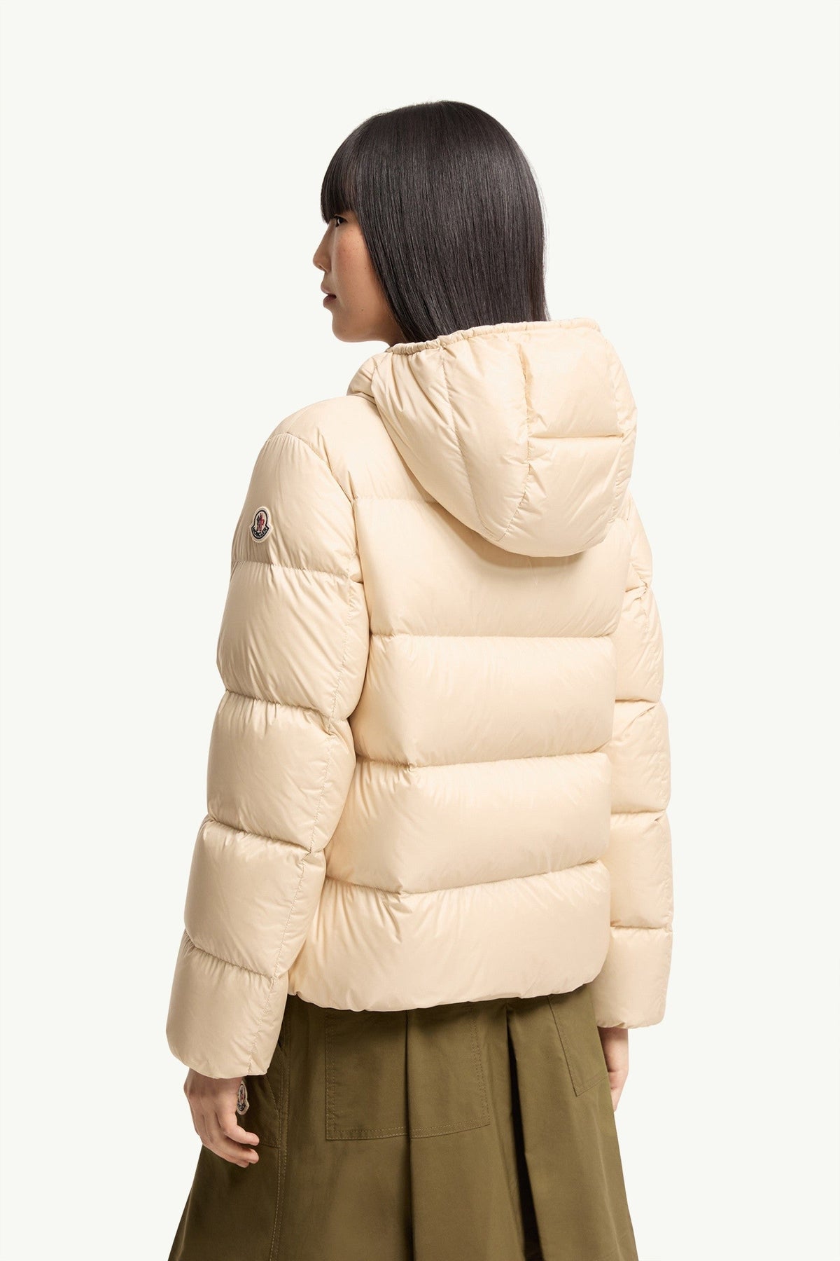 Doudoune courte à capuche Feligule - Beige Clair