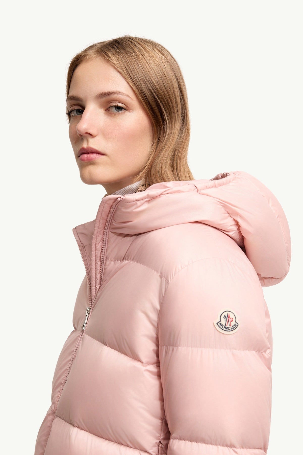 Doudoune courte à capuche Feligule - Rose