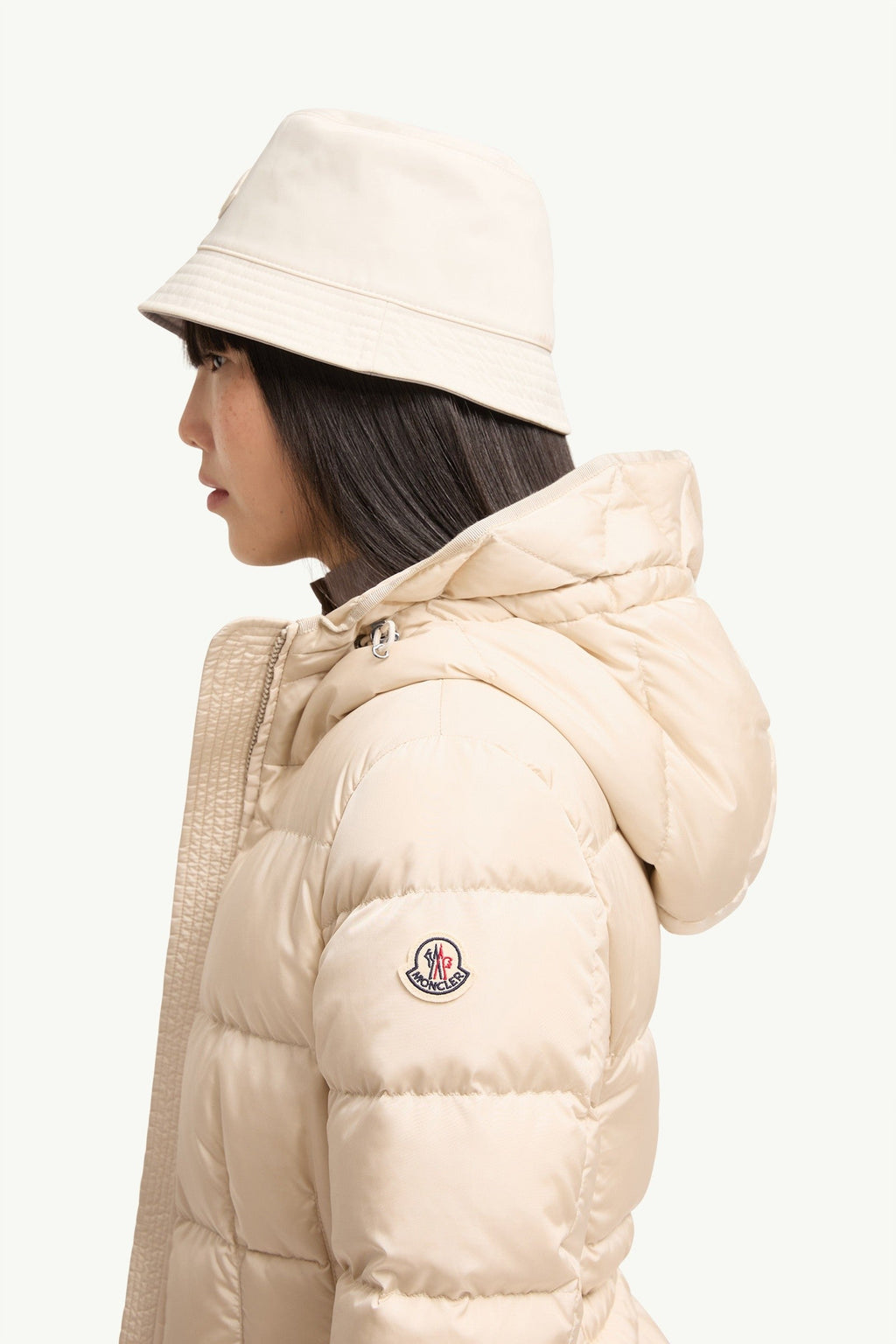 Doudoune courte à capuche Avoce - Beige