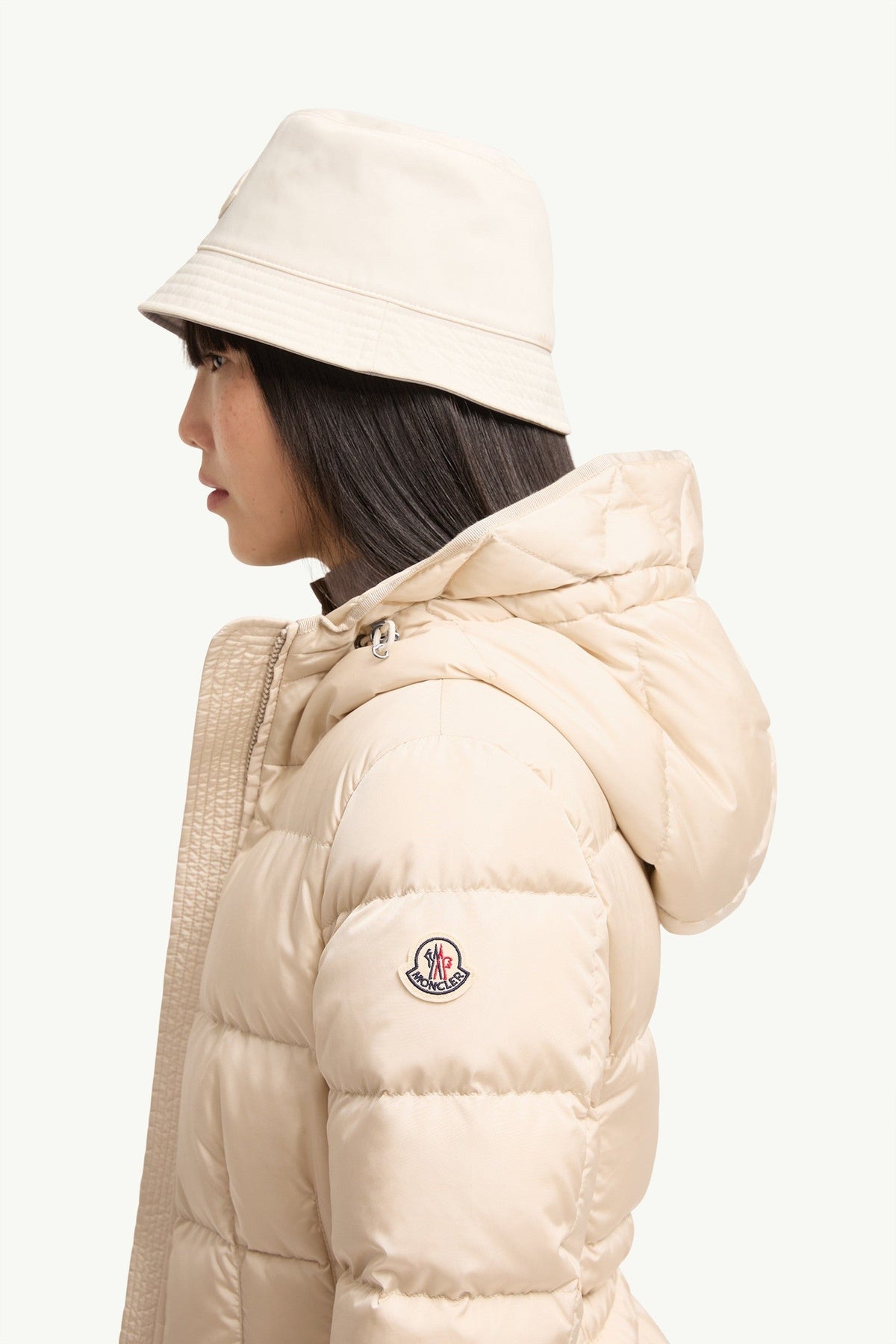 Doudoune courte à capuche Avoce - Beige