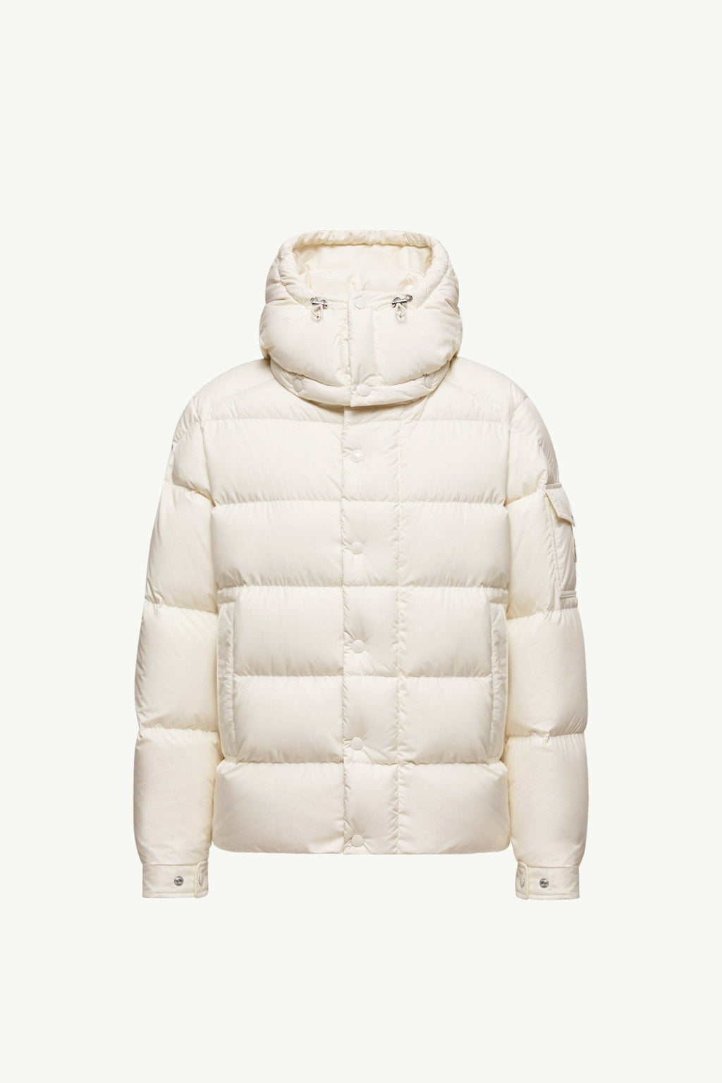 Doudoune courte à capuche Moncler Maya 70 - Blanc