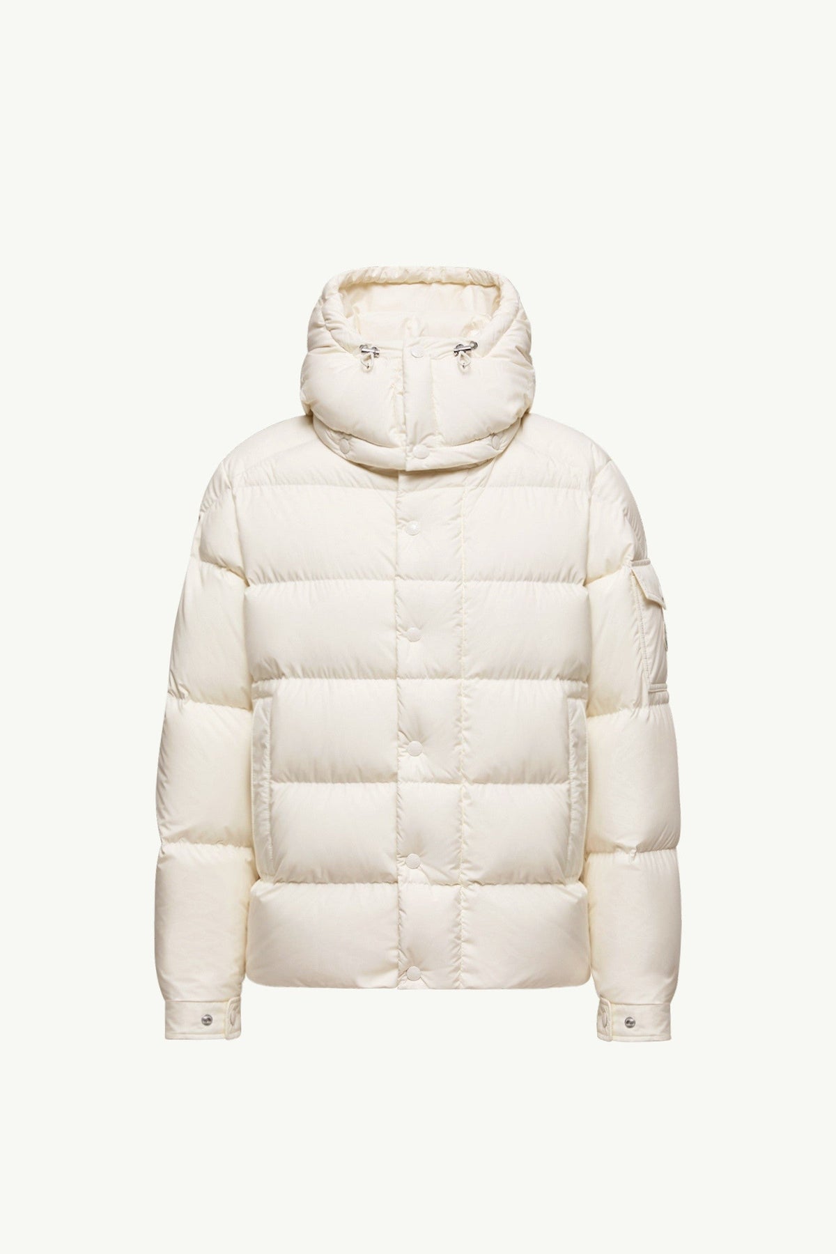 Doudoune courte à capuche Moncler Maya 70 - Blanc