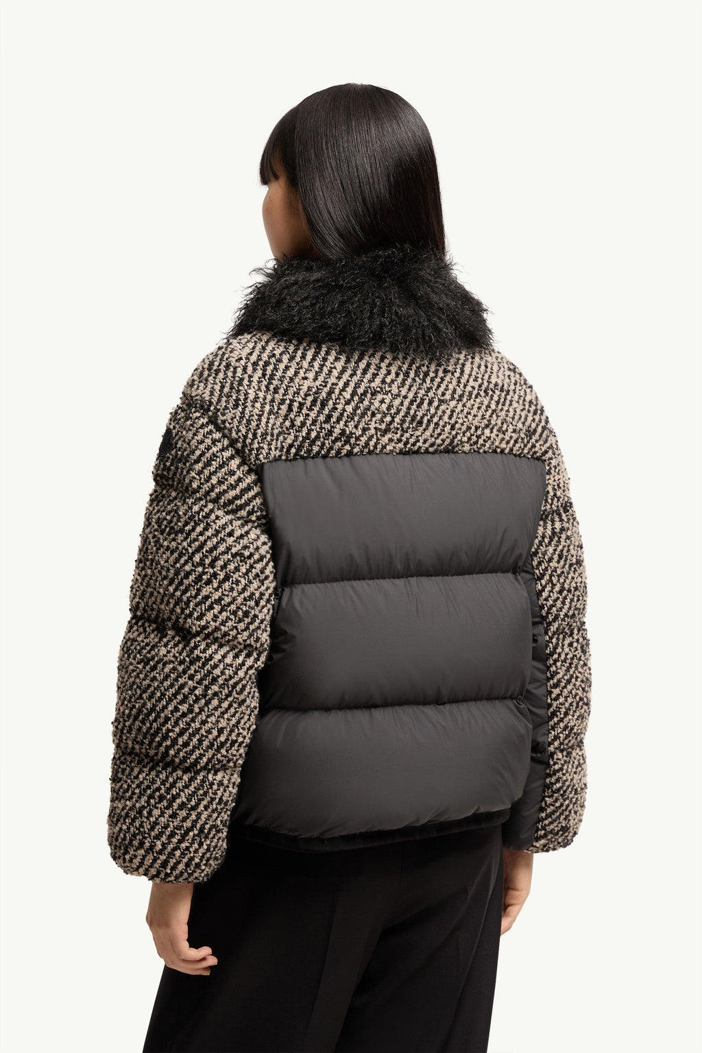 Doudoune courte Dynamique en bouclé - Gris foncé