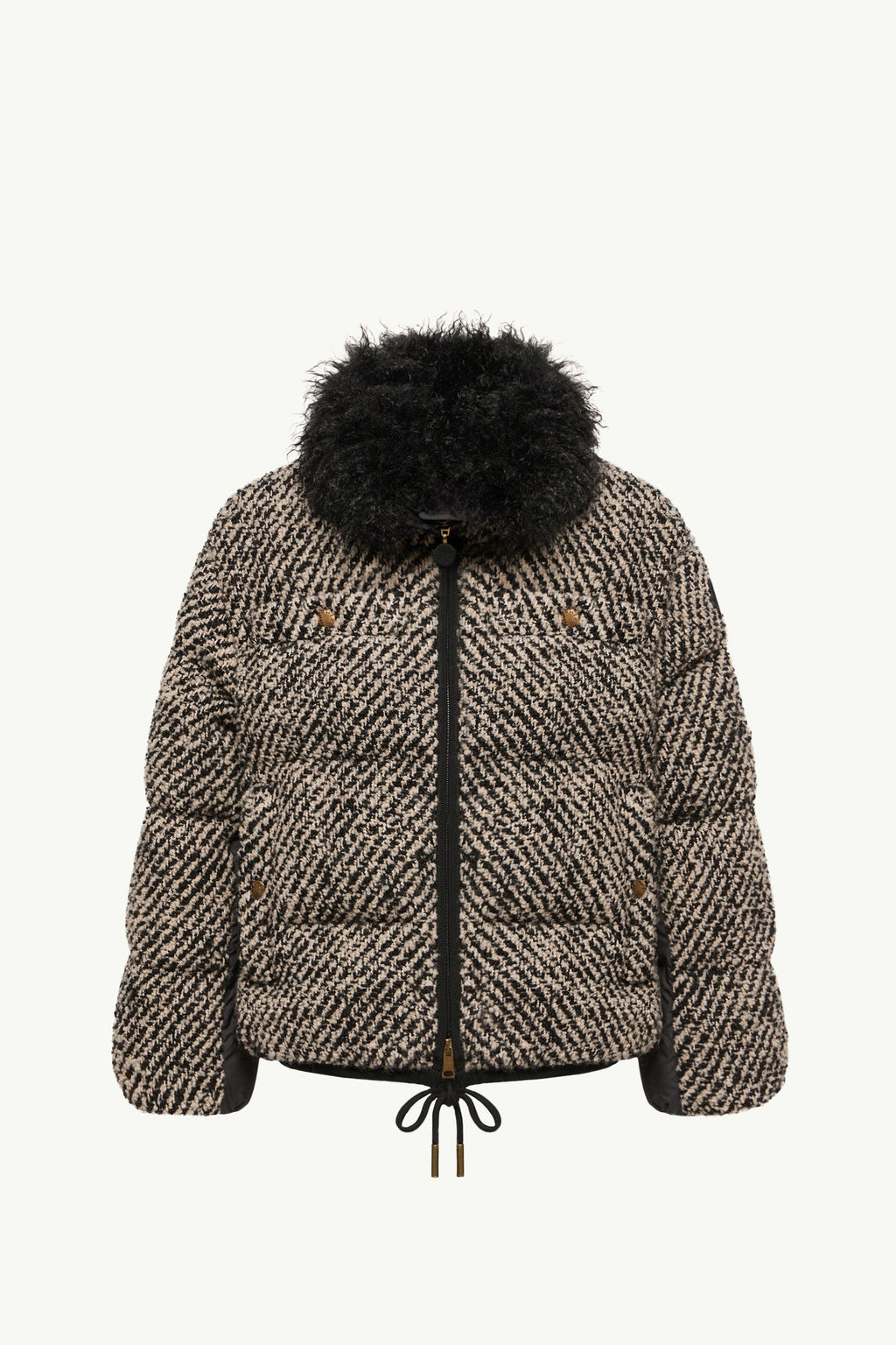 Doudoune courte Dynamique en bouclé - Gris foncé
