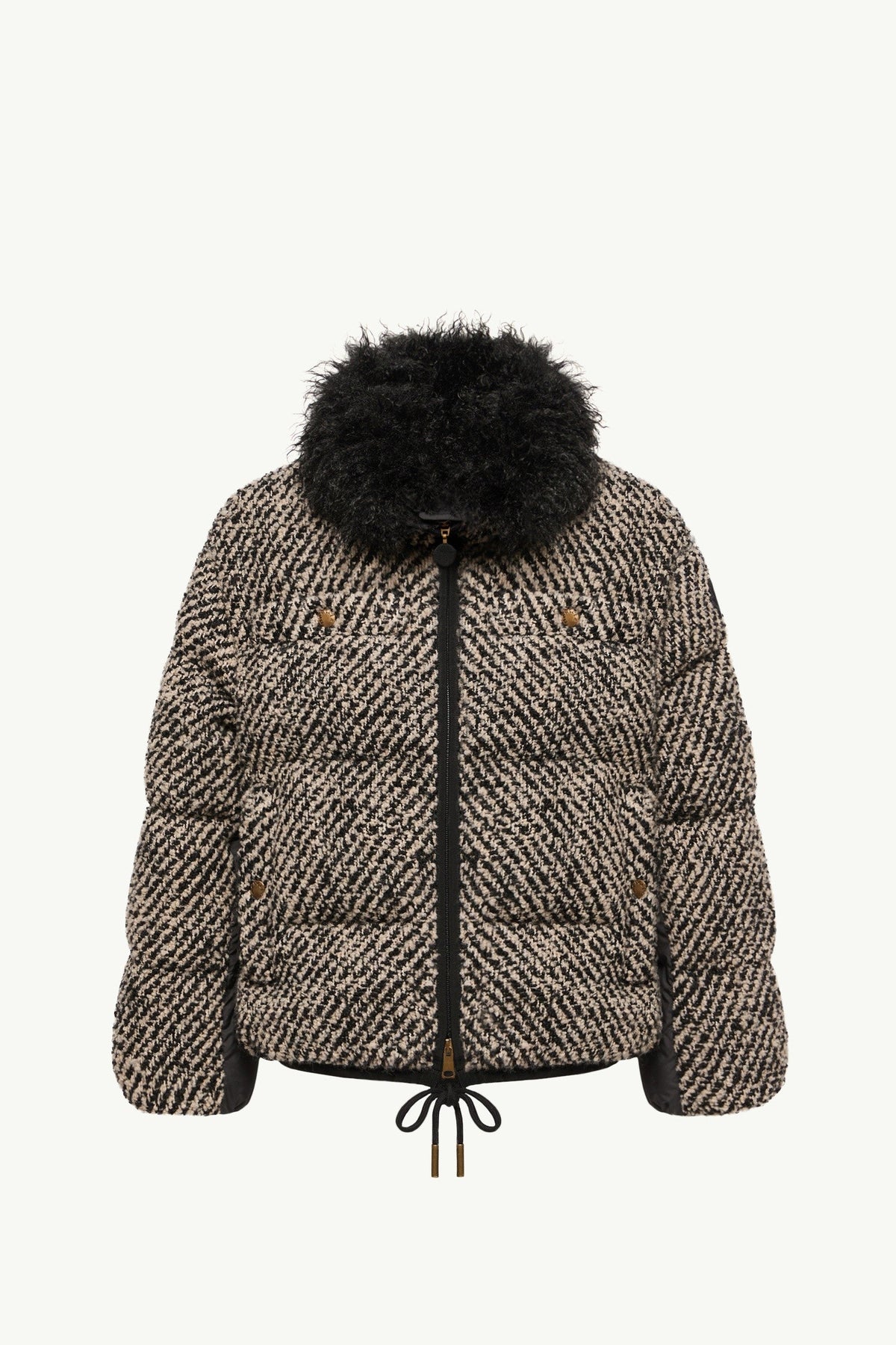 Doudoune courte Dynamique en bouclé - Gris foncé