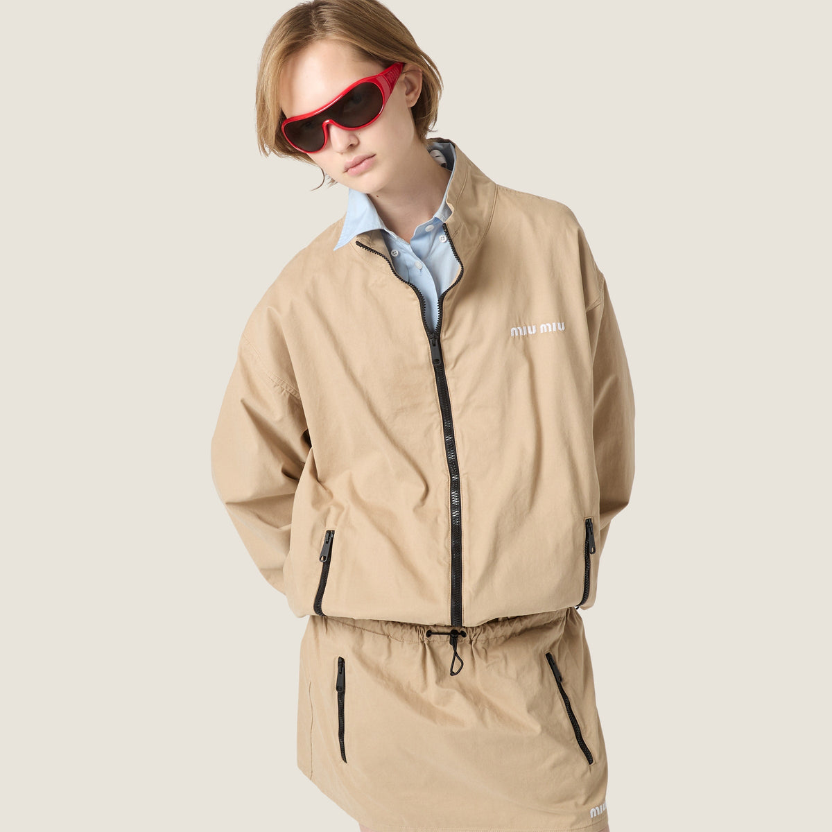 Blouson en gabardine lavée - Corde